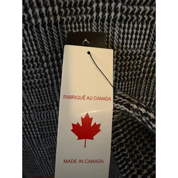 Tribal Femme Petite Black & White Plaid Cowl Neck Sweater Dress P/S NWT Made in - Picture 5 of 8